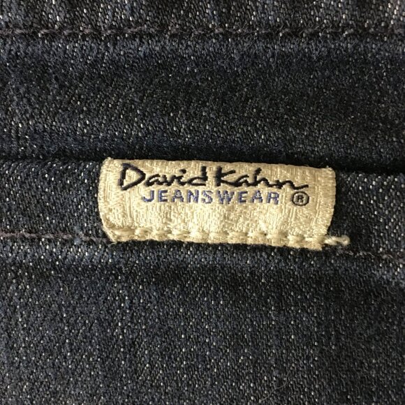 DAVID KAHN JEANS "Nikki" Straight Leg Dark Wash Premium Denim - size 28 - Picture 11 of 15